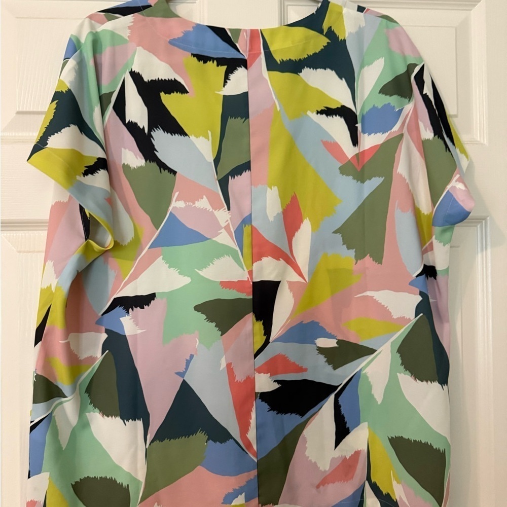 Crosby Pink and Yellow Flutter Sleeve Blouse - Picture 6 of 6